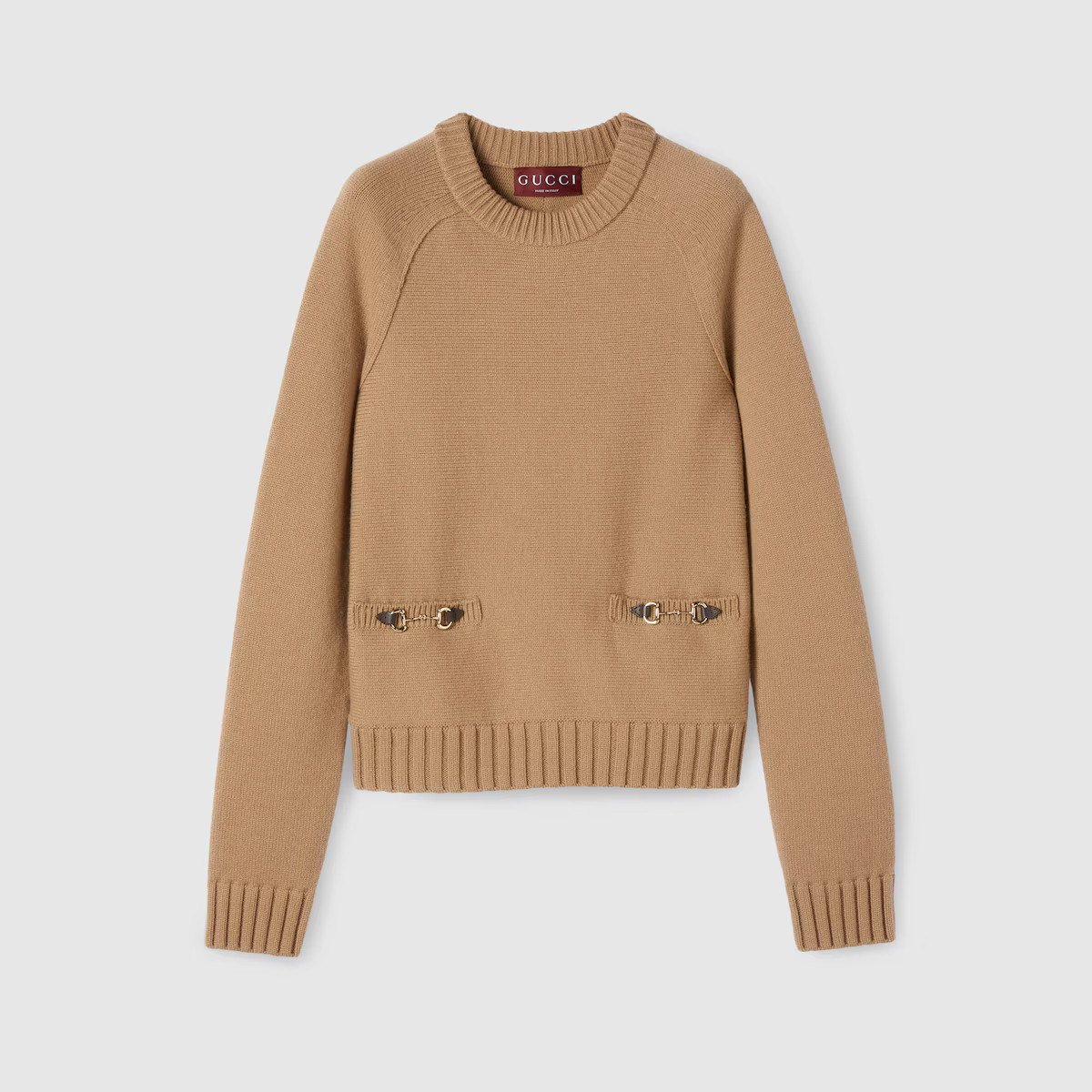 Gucci - Wool cashmere top with Horsebit | Gucci (UK)