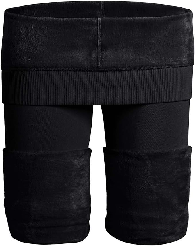 NORMOV Winter Warm Fleece Lined Leggings for Women Thermal Tights Velvet Pants | Amazon (US)