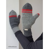 Hand Knitted Wool Mittens, Unisex Classic Knit Mismatched Birthday Gift For Men, Gift Women, Handcrafted | Etsy (US)