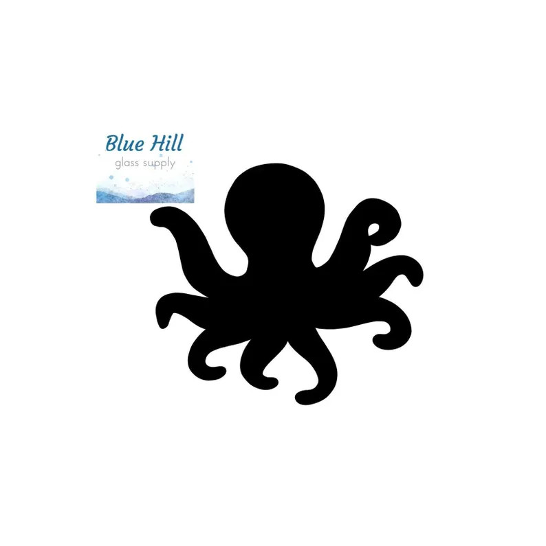 Octopus Fusible Glass Precut 96 COE 90 COE Glass for Fused Glass Stained Glass Mosaic Art Beach O... | Etsy (US)