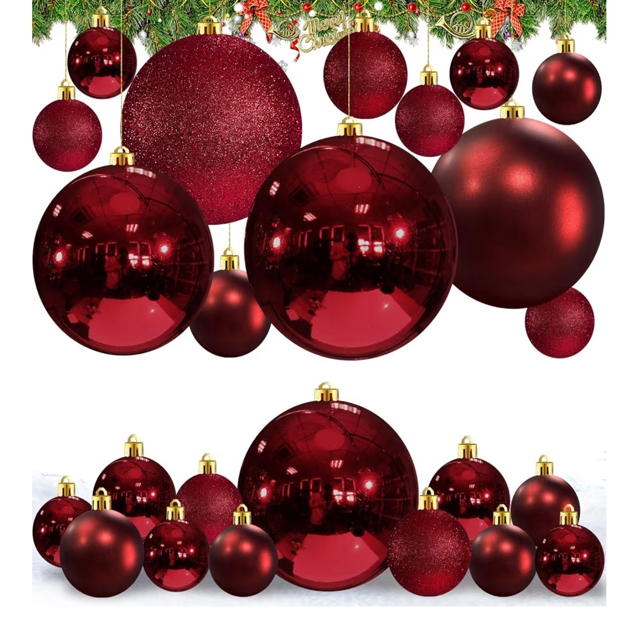 This Christmas is all about decorate your home without braking the bank.. this is so cute. Red velvet or burgundy.. we are in this together 👉🏾 Follow @nicylove_decor on Instagram TikTok for more 
#balloon #amazon #home #decor #founditonamazon 

#LTKHome #LTKSeasonal #LTKHoliday