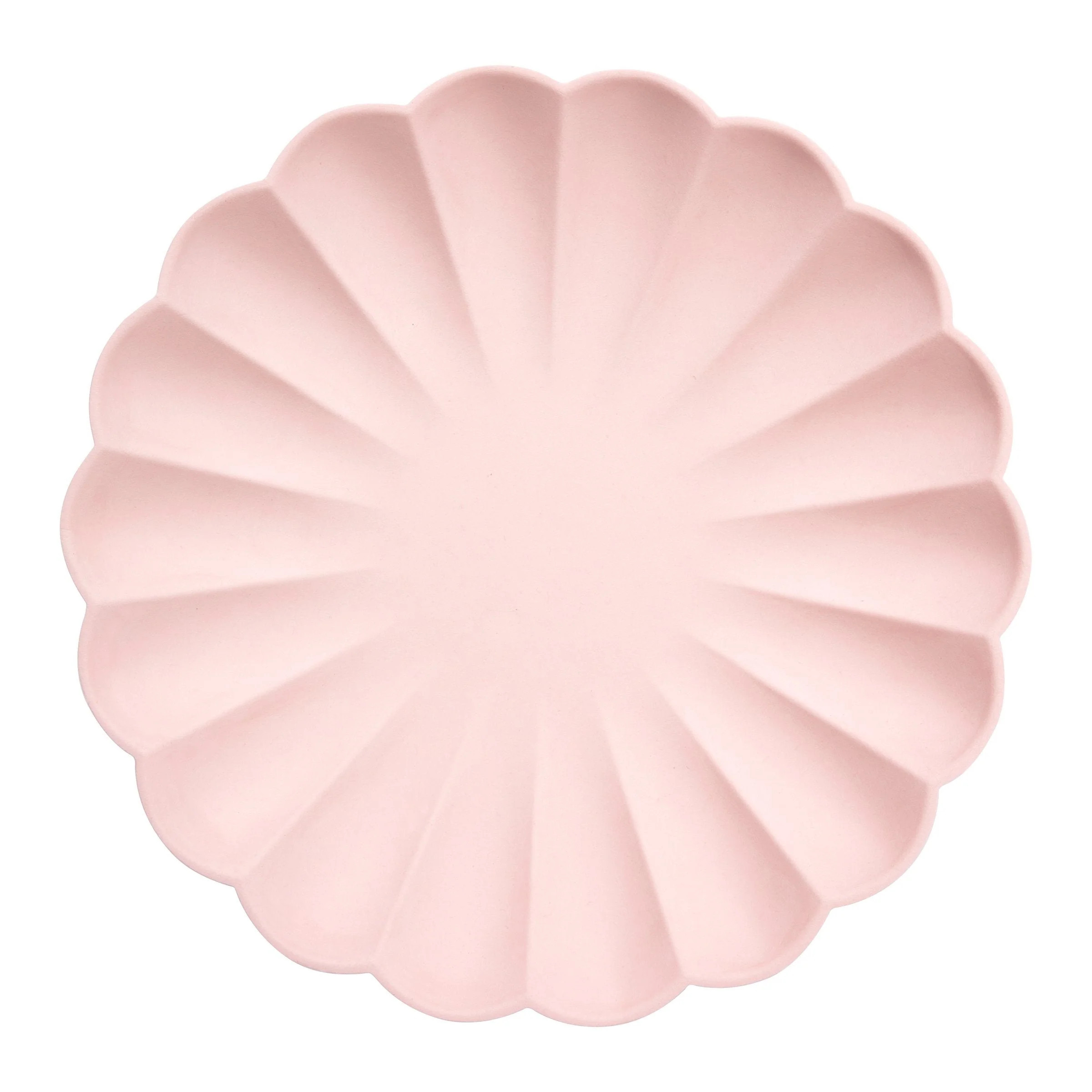 Large Candy Pink Compostable Plates (x 8) | Meri Meri