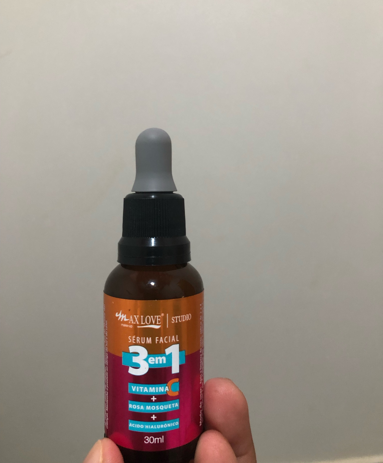 Serum Facial Max Love 3 em 1 Vitamina + C Rosa Mosqueta + Ácido Hialurônico - Pele Hidratada, Macia e Iluminada 30ml

#LTKbrasil