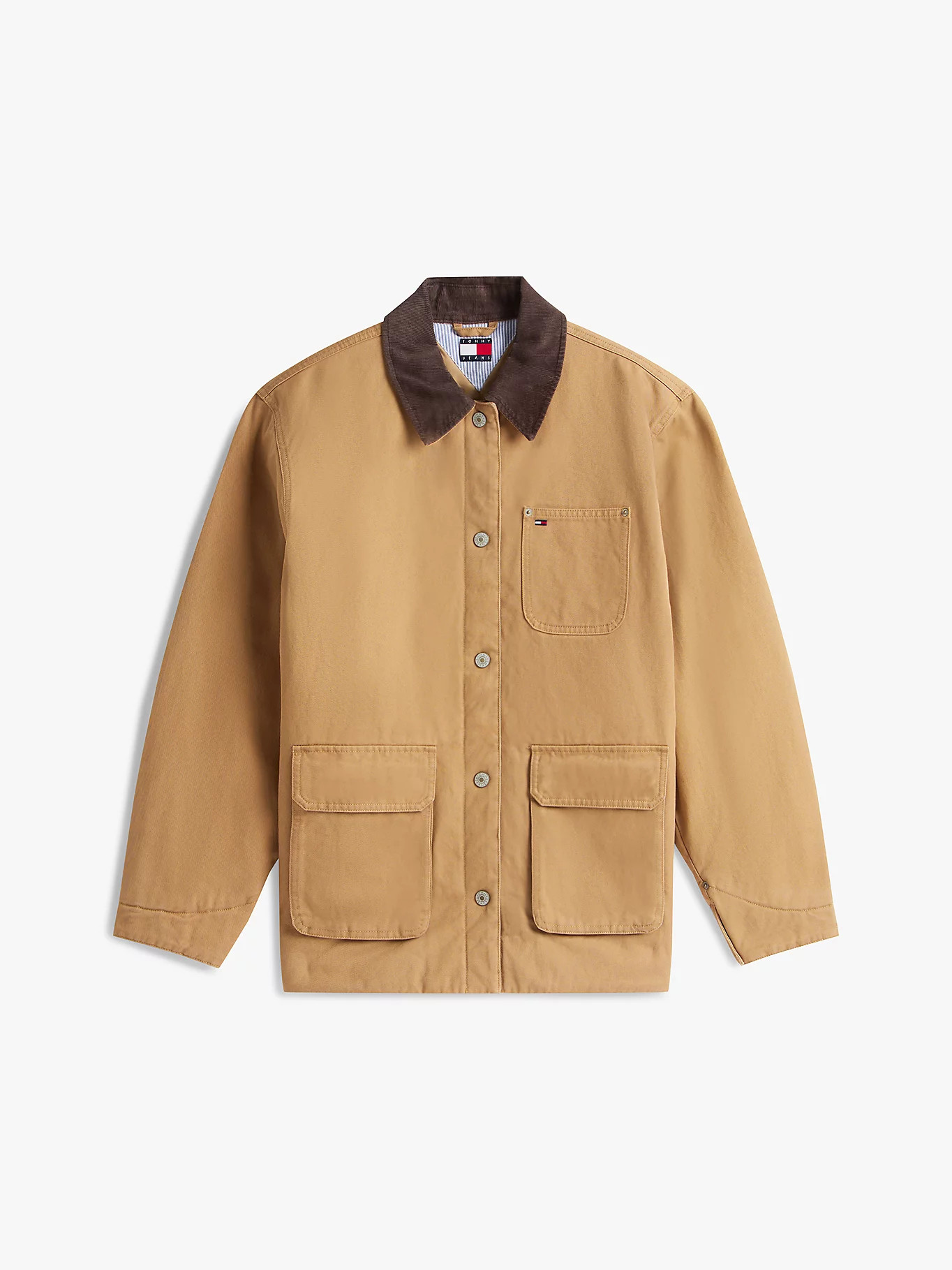 Utility-Jacke aus Twill mit Cord-Kragen | Tommy Hilfiger (DE)