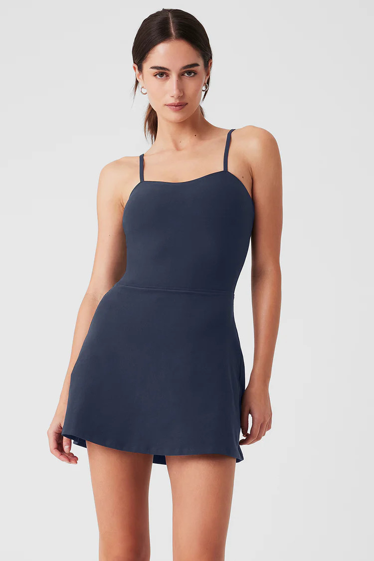 Alosoft Courtside Tennis Dress - Navy | Alo Yoga (US)