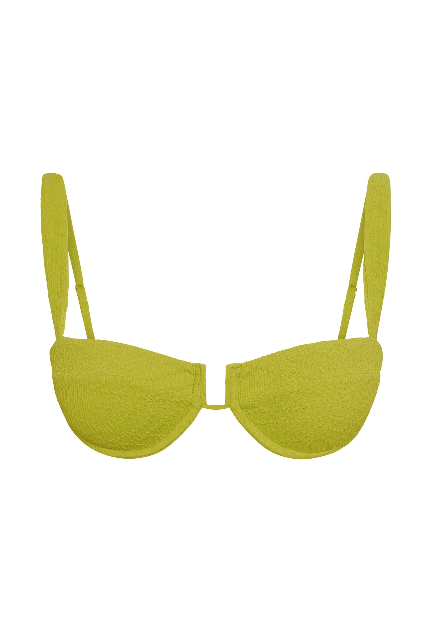 Cala Roja Top - Chartreuse Summer Plaid | Monday Swimwear