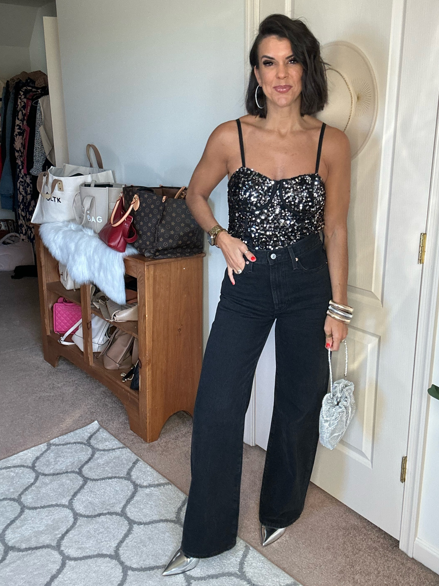 $12 Walmart corset! I’m in size small: love the red for the holidays too! Size 27 in Levi jeans 
Shoes fit tts

#LTKHoliday #LTKStyleTip #LTKFindsUnder100