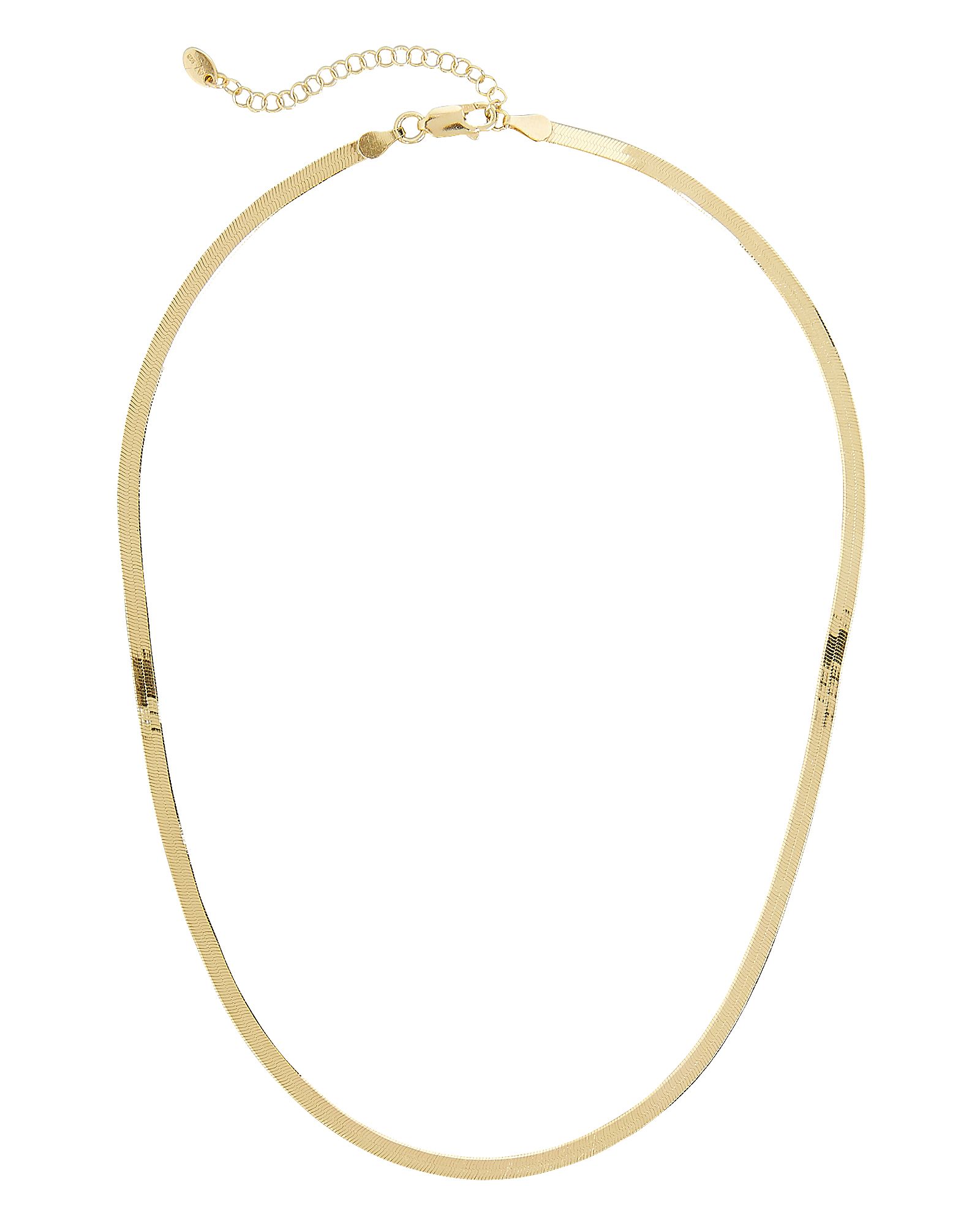 Argento Vivo Herringbone 18k Vermeil Necklace, Gold 1SIZE | INTERMIX