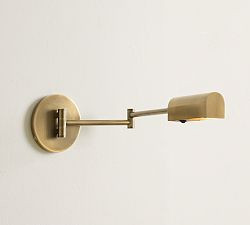 Sherman Metal Swing-Arm Rectangular Sconce (20") | Pottery Barn (US)
