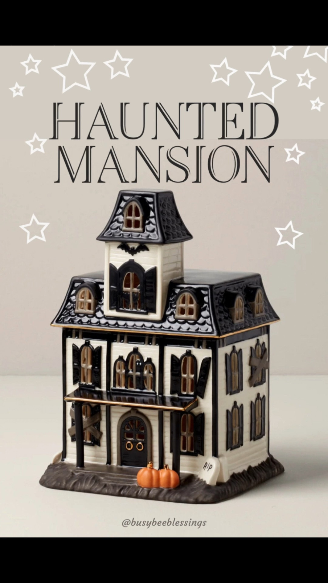 ✨USE CODE FALL25 FOR 25% OFF!✨
Bring nostalgic charm to spooky season with the Lenox Vintage Halloween Light-Up House Figurine. 🎃 This heirloom-worthy piece glows with a warm, inviting light, showing off its intricate windows, haunted rooftop details, and playful pumpkins on the porch. The classic black and orange palette paired with Lenox’s signature craftsmanship makes it a standout for mantels, consoles, or your Halloween village display. It’s the perfect mix of spooky and sophisticated. This enchanting collectible is one you’ll love bringing out year after year.


#LTKSaleAlert #LTKSeasonal #LTKHome