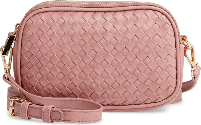 Ava Woven Vegan Leather Crossbody Bag | Nordstrom