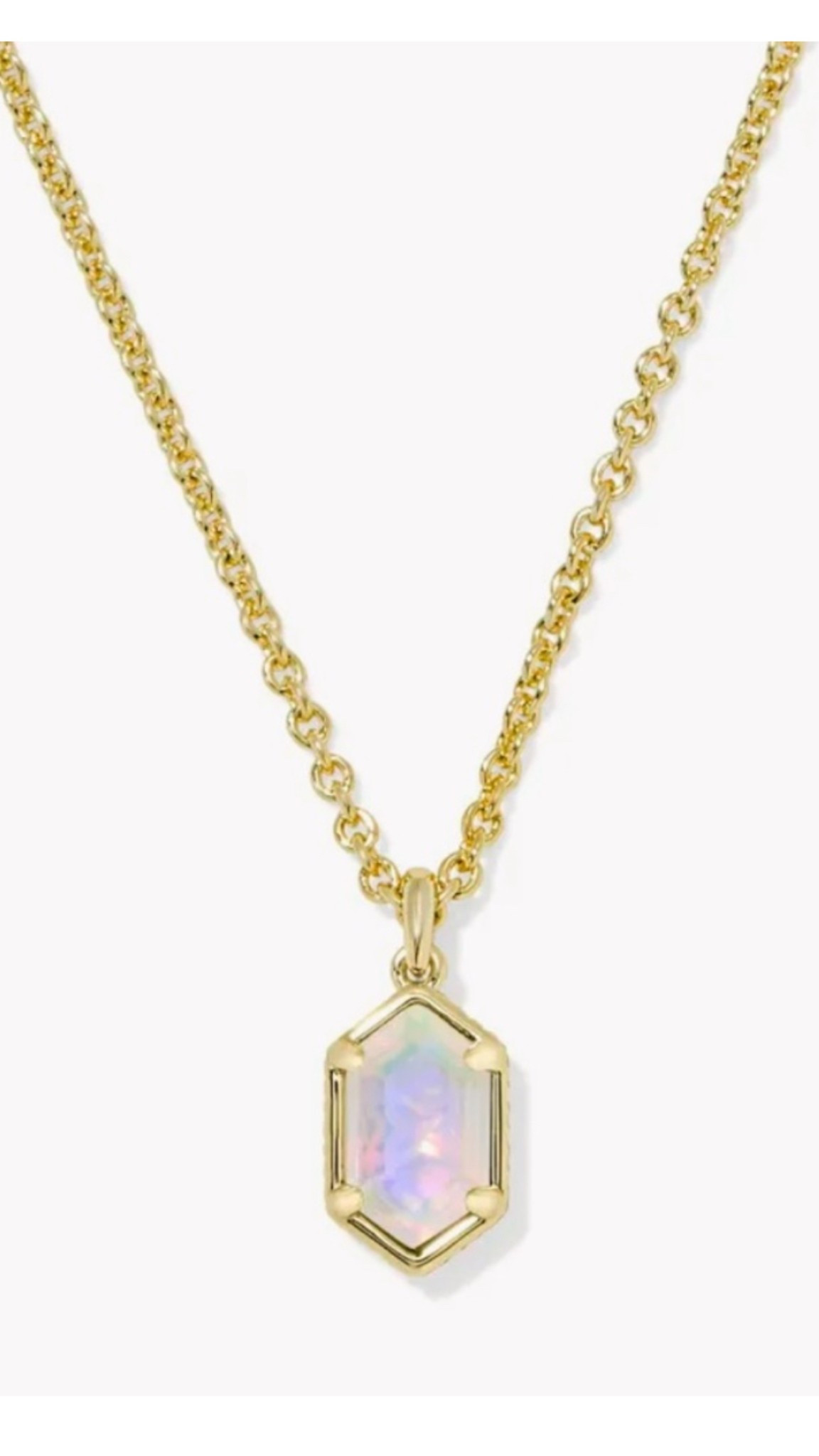 NWT Elegant Hallie Gold Short Pendant Necklace White Opalescent Resin

#LTKSaleAlert #LTKStyleTip #LTKWedding