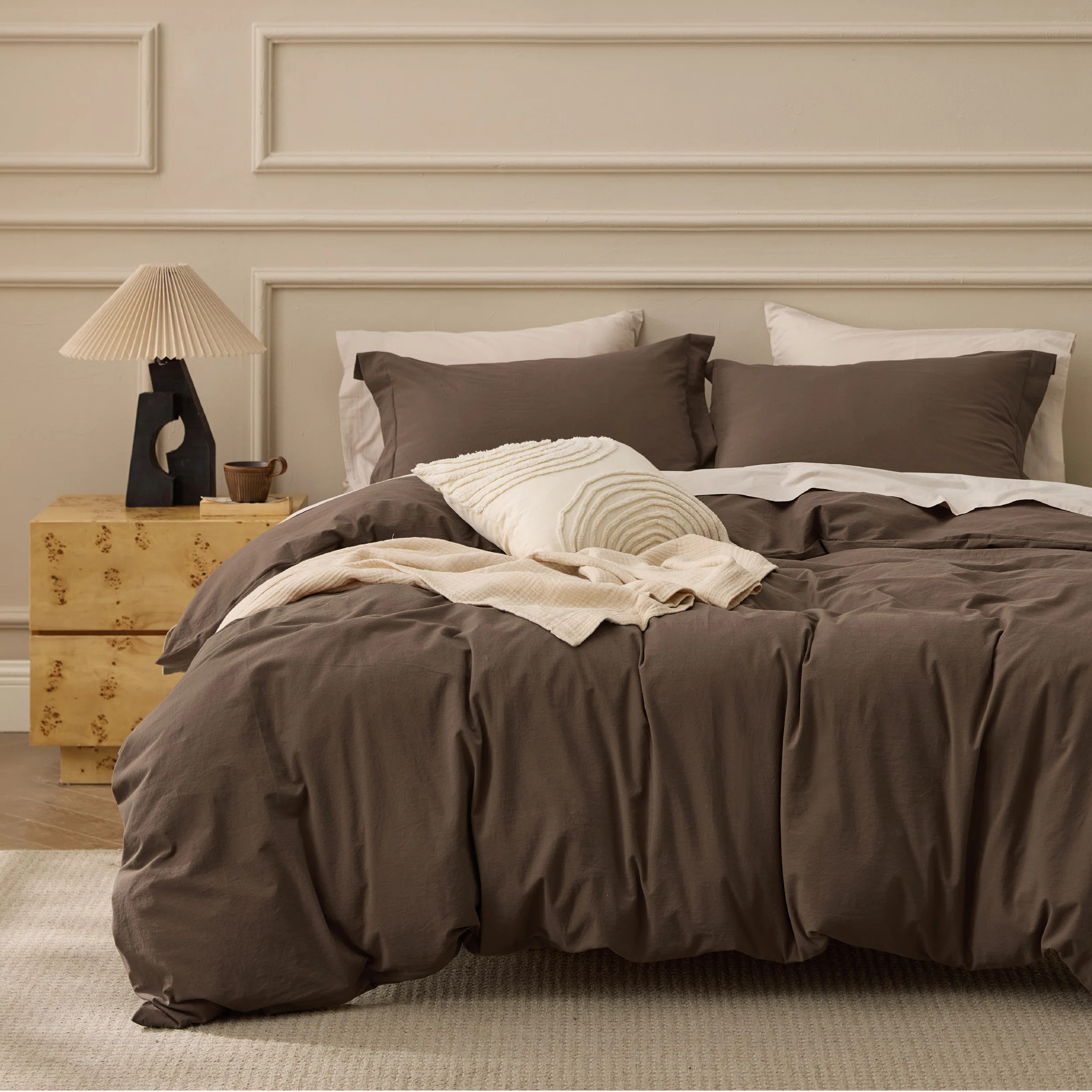 Bedsure 100% Muslin Cotton Duvet Cover Ultra-Soft, Breathable & Lightweight | Wayfair North America