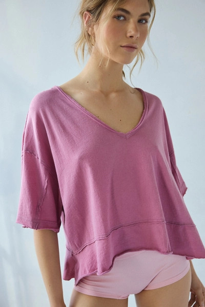 Out From Under Rebel Raw-Edge Oversized Tee | Urban Outfitters (US and RoW)