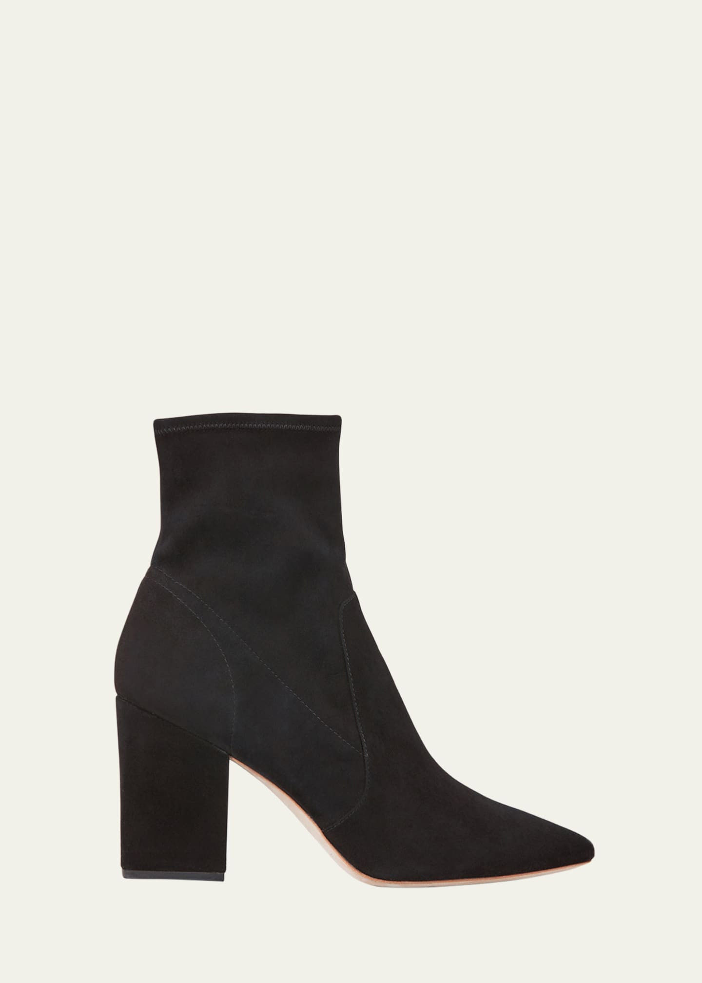 Loeffler Randall Isla Suede Chunky-Heel Boots | Bergdorf Goodman