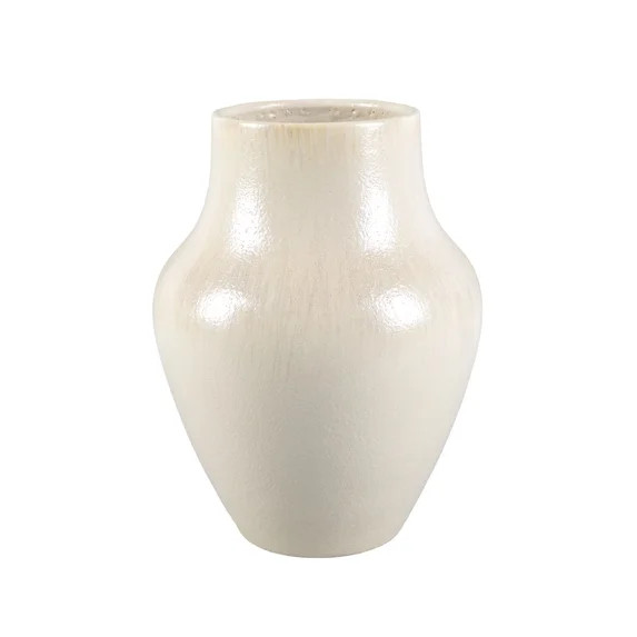 Better Homes and Gardens 14.38"H Ceramic Chic Neutral Vase Made for Tabletops - 10.12 lbs | Walmart (US)