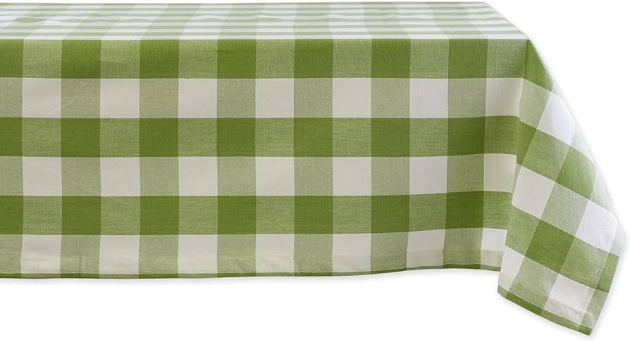 DII Buffalo Check Collection, Classic Farmhouse Tablecloth, Tablecloth, 60x120, Antique Green | Amazon (US)