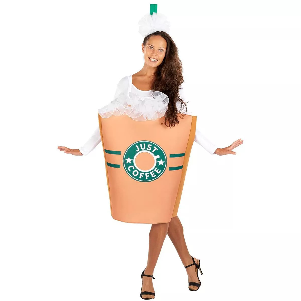 Orion Costumes "Just Coffee" Adult Women's Costume Tunic & Headpiece | One Size | Target