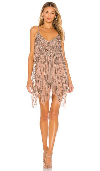 Naiya Mini Dress in Nude | Revolve Clothing (Global)