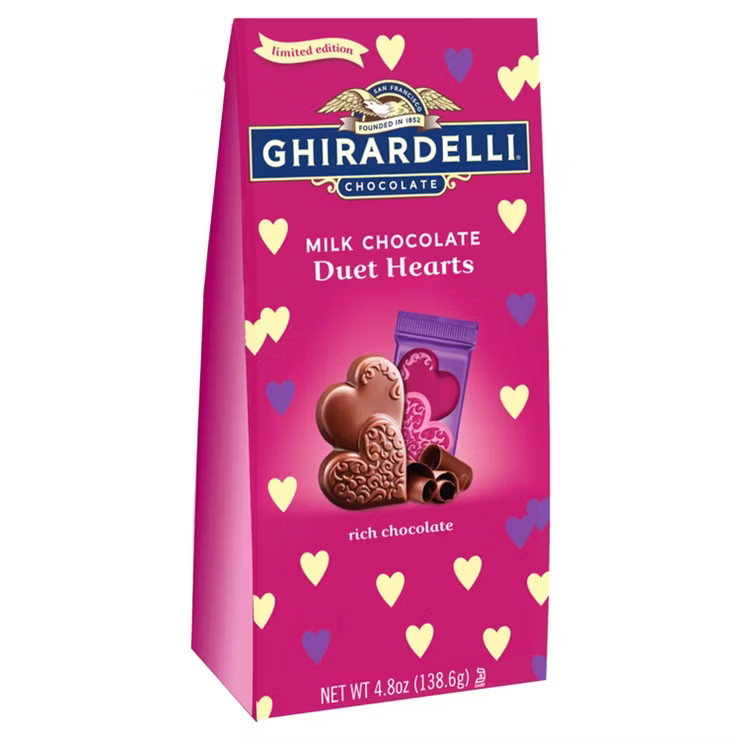 Ghirardelli Valentine's Milk Chocolate Hearts Bag - 4.8oz | Target