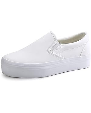 JABASIC Women Slip-on Platform Loafers Casual Comfortable Loafer Shoes | Amazon (US)