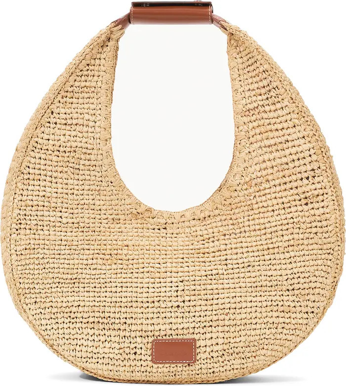 Large Raffia Moon Shoulder Bag | Nordstrom