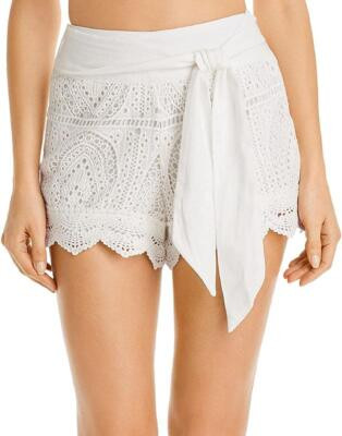 Surf Gypsy 285878 Womens Crochet Belted Shorts Swim Cover-Up Ivory L | eBay | eBay US