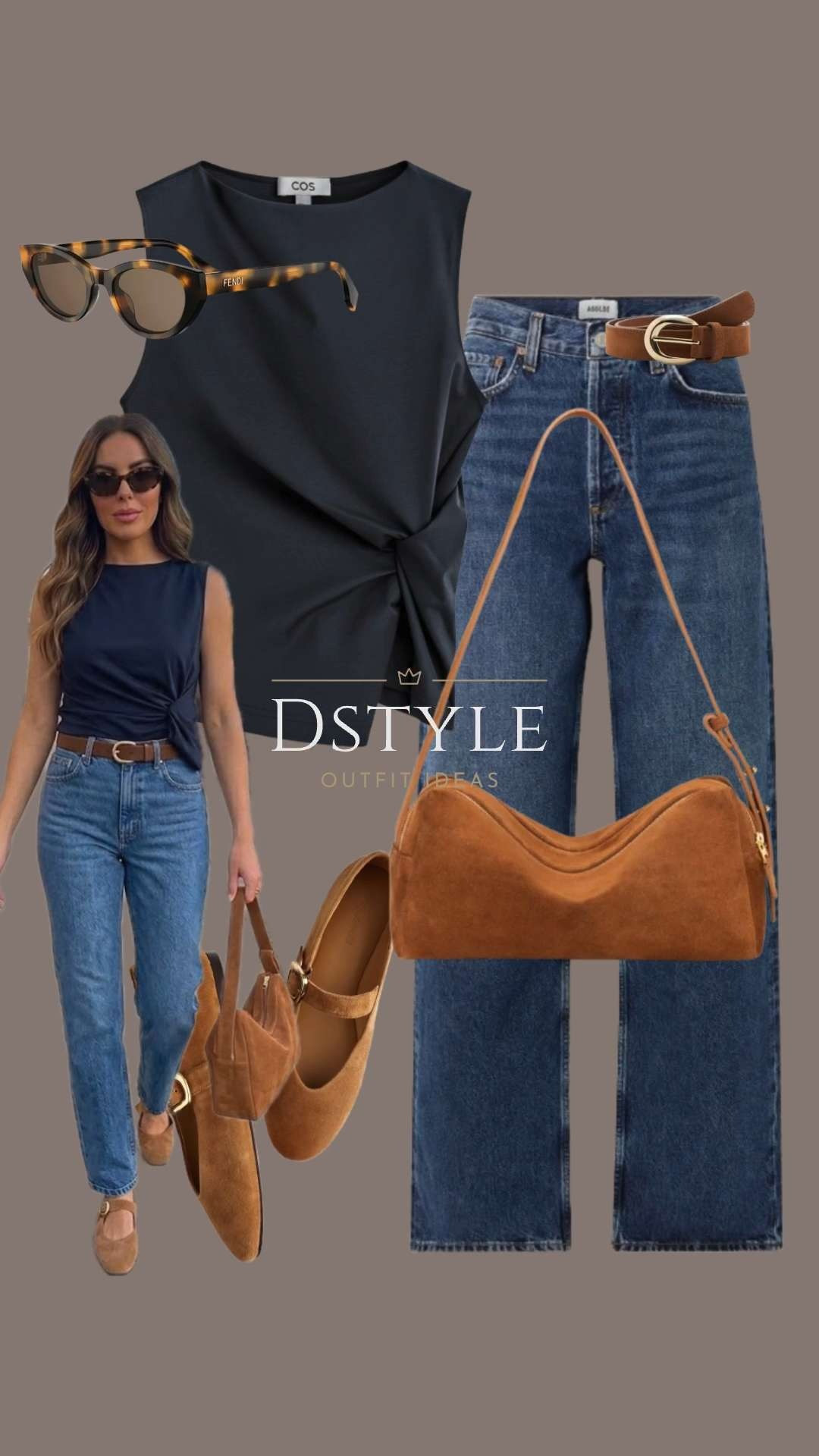 The cognac suede accessories are the real stars here—they add that perfect touch of warmth and texture to the cool tones of the outfit. This look is effortless, polished, and totally ready for a California city stroll. ✨☕️

City street style, navy top outfit, suede accessories trend, California casual chic, medium wash jeans, LTK fashion find, effortless spring style 

 

#LTKootd #LTKWorkwear