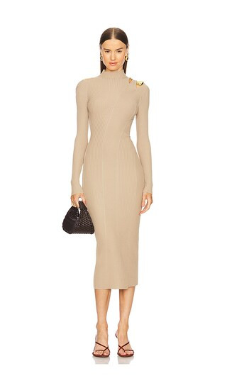 Alyssa Knit Dress in Fog | Revolve Clothing (Global)