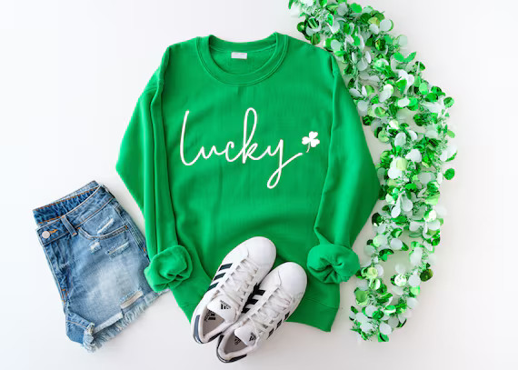 St. Patricks Day Sweatshirt  Women's Saint Paddy's | Etsy | Etsy (US)