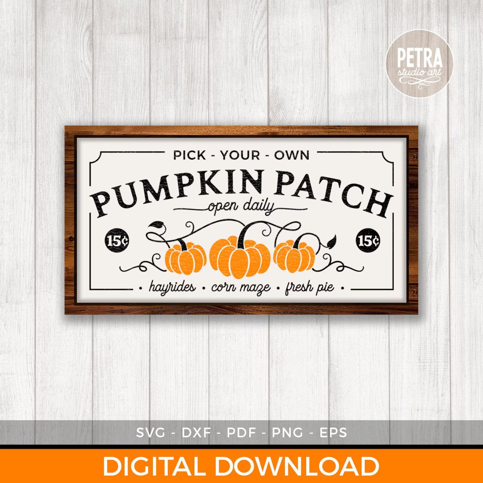 Pick Your Own Pumpkin Patch Sign SVG Cut File. A Fall SVG Cut - Etsy | Etsy (US)