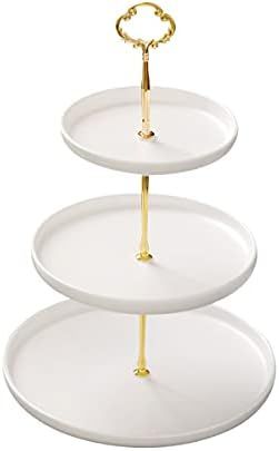 3 Tiered Serving Stand, White Cupcake Stand, Dessert Pastry Stand, Cupcake Tower 3 Tier Serving T... | Amazon (US)