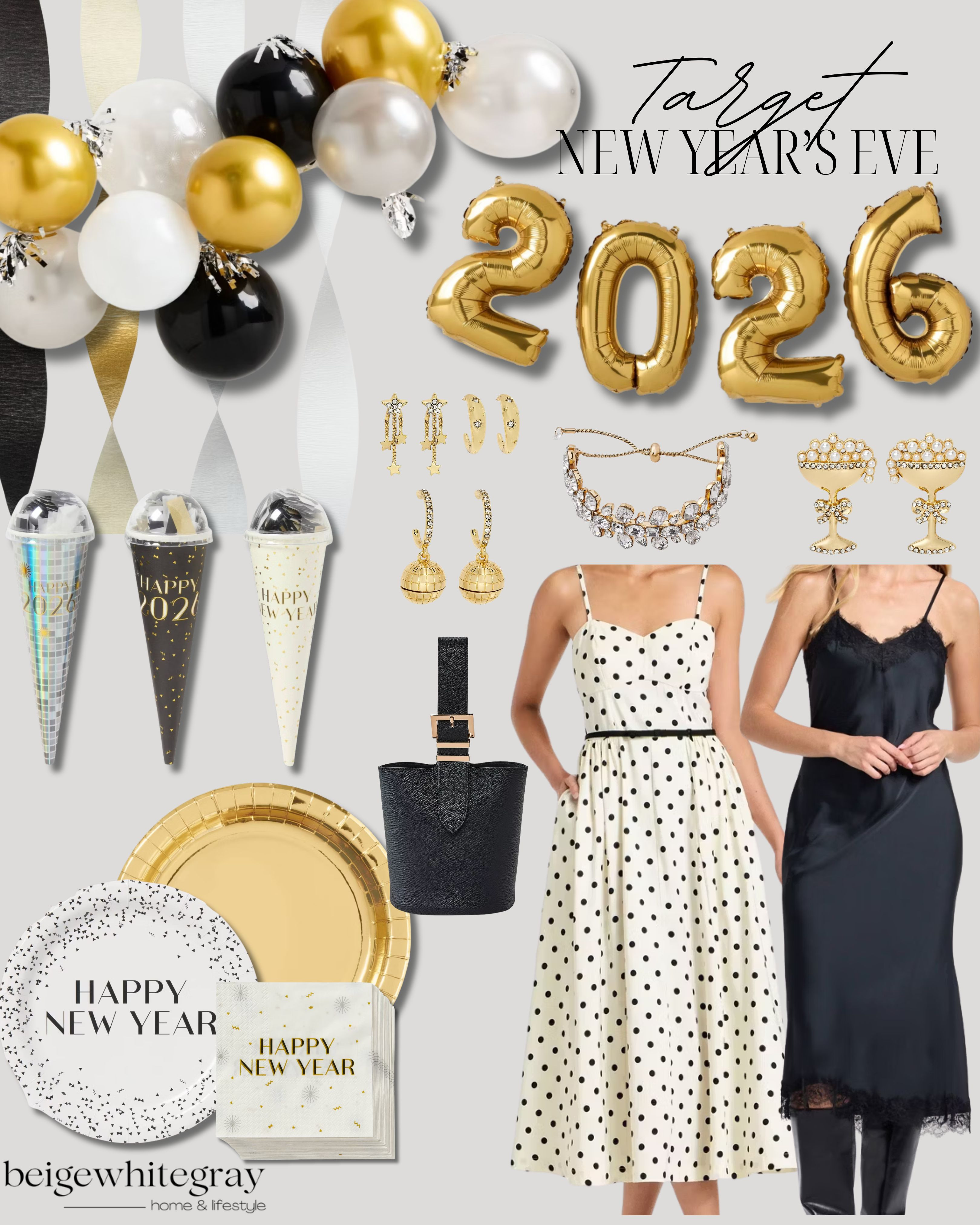 New Year's Eve Decor and Outfits from Target!
Target Home / Target Fashion / Target Holiday / NYE Dresses / Metallic Streamers / Disco Ball Decor / LED String Lights / Gold & Silver Balloons / Festive Banners / Champagne Bottle Decor / Glitter Table Runners / Confetti Poppers / Noise Makers / Party Hats & Tiaras / Gold-Rimmed Glassware / Cocktail Shaker Sets / Elegant Serving Trays / Charcuterie Boards / Tiered Dessert Stands / Candlelit Centerpieces / Taper Candle Holders / Sparkling Napkin Rings / Decorative Drink Stirrers / Photo Booth Props / Countdown Clocks / Party Favor Bags / Sequin Backdrops / Festive Coasters / NYE-Themed Plates & Napkins / NYE Jewelry  / 

 

#LTKHoliday #LTKHome
