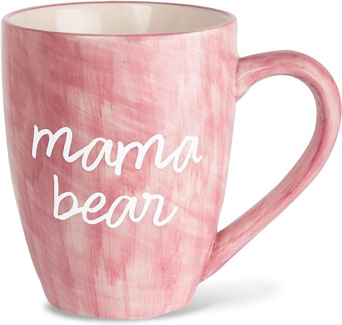 Mom Life Mama Bear Pink Large 20 oz Ceramic Coffee Mug Tea Cup, Pink | Amazon (US)