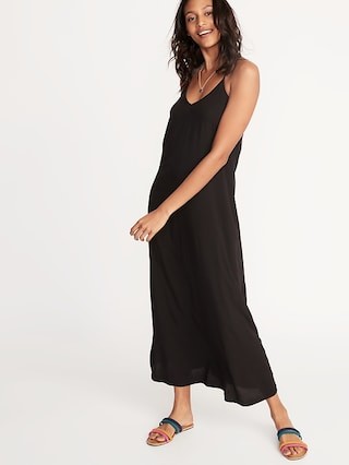 Sleeveless V-Neck Maxi Shift Dress for Women | Old Navy US