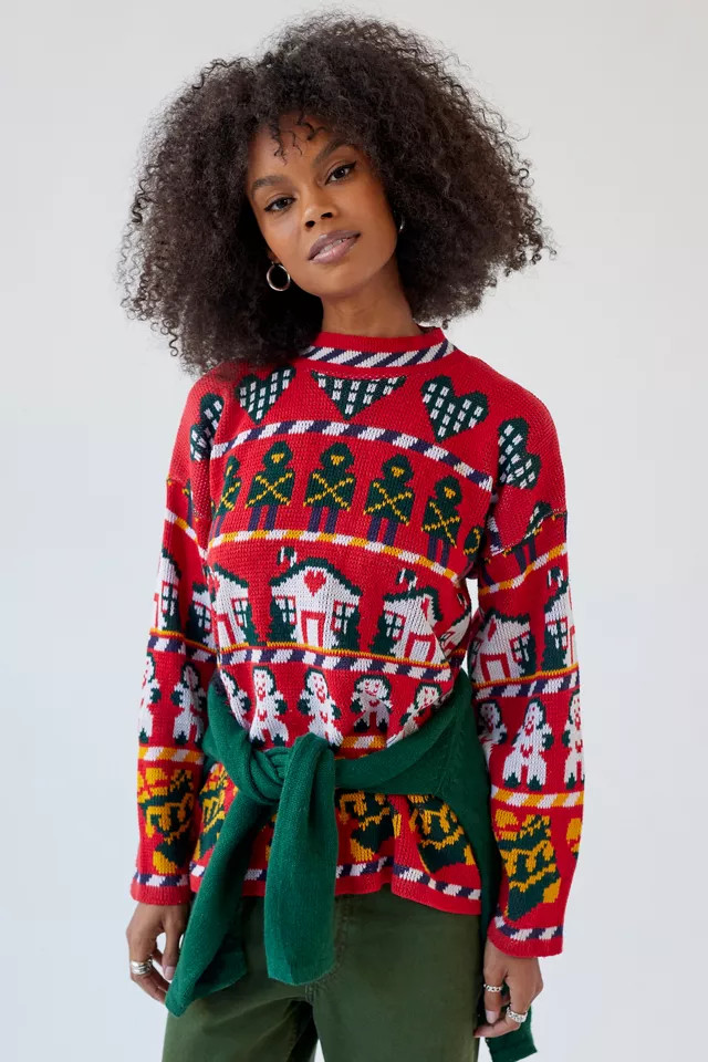 Urban Renewal Vintage Holiday Crew Neck Sweater | Urban Outfitters (US and RoW)