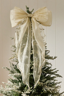 Organza Bow Tree Topper | Anthropologie (US)