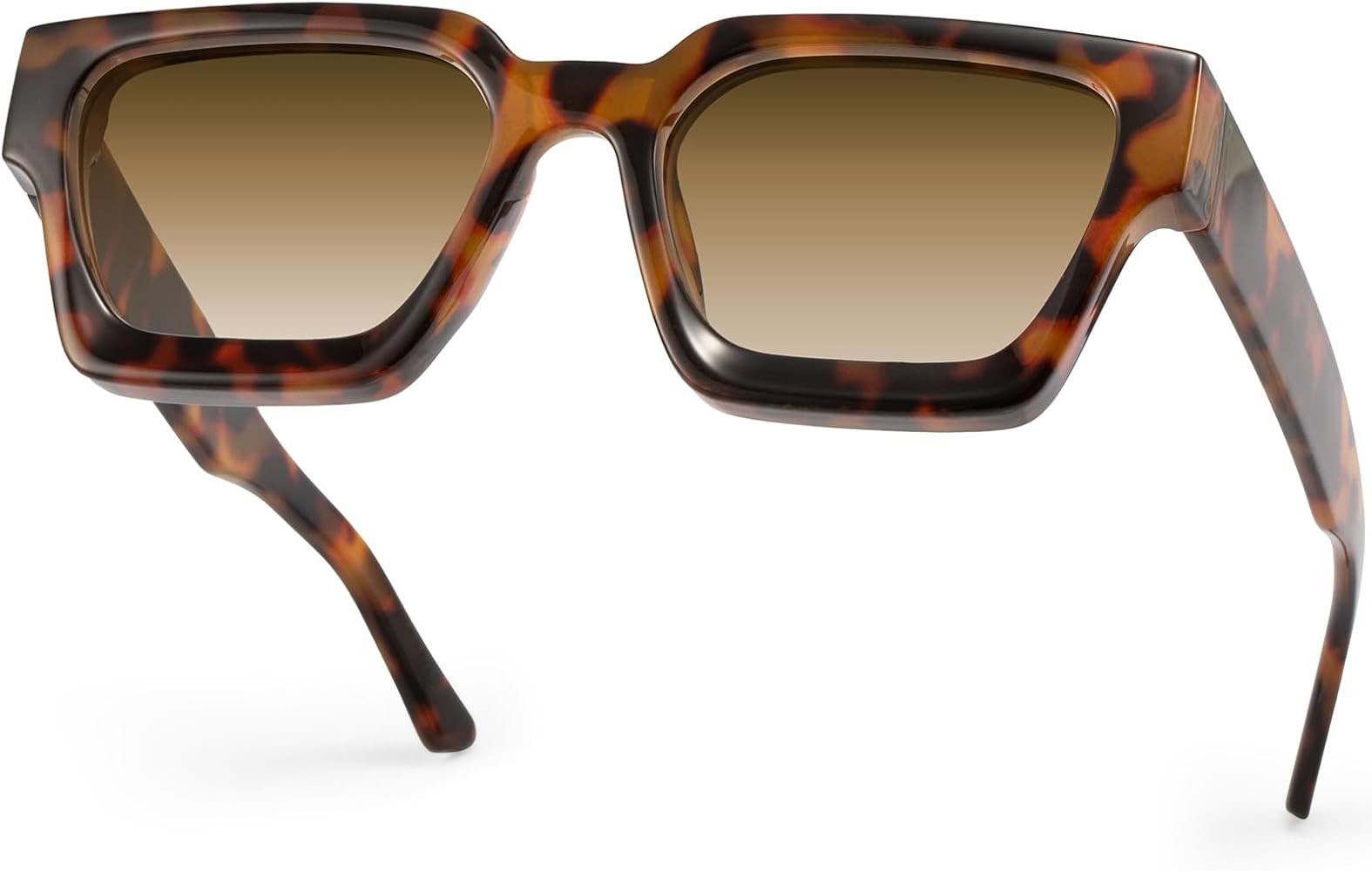 Vintage Rectangle Cateye Sunglasses for Women Men Retro Oversized Trendy Fashion Frame UV400 Lens | Amazon (US)