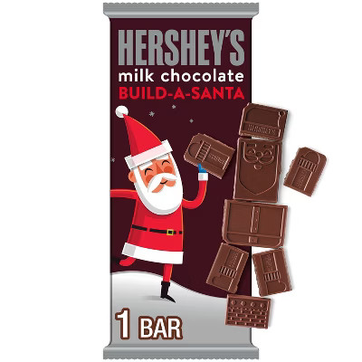 HERSHEY'S Christmas Build-A-Santa Milk Chocolate Candy Bar - 4.32oz | Target