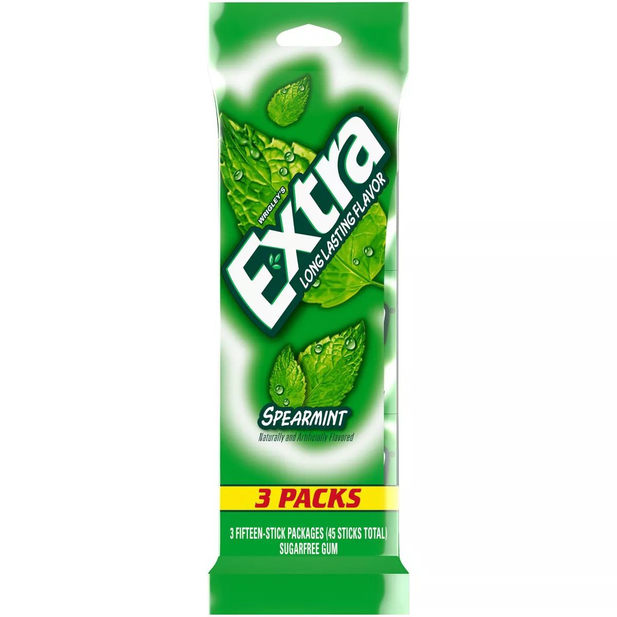 Extra Spearmint Sugar-Free Gum Multipack - 15 sticks/3pk | Target