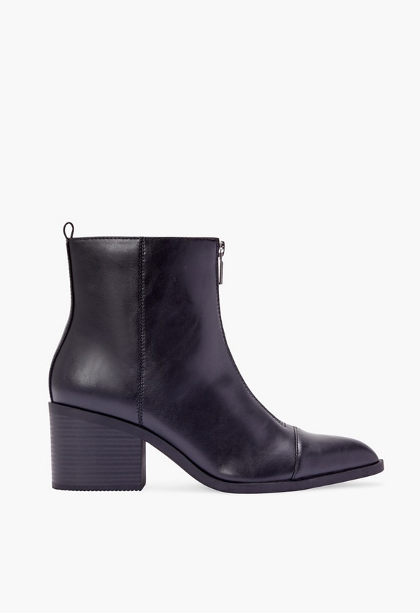 Dory Zip Detail Ankle Boot | JustFab