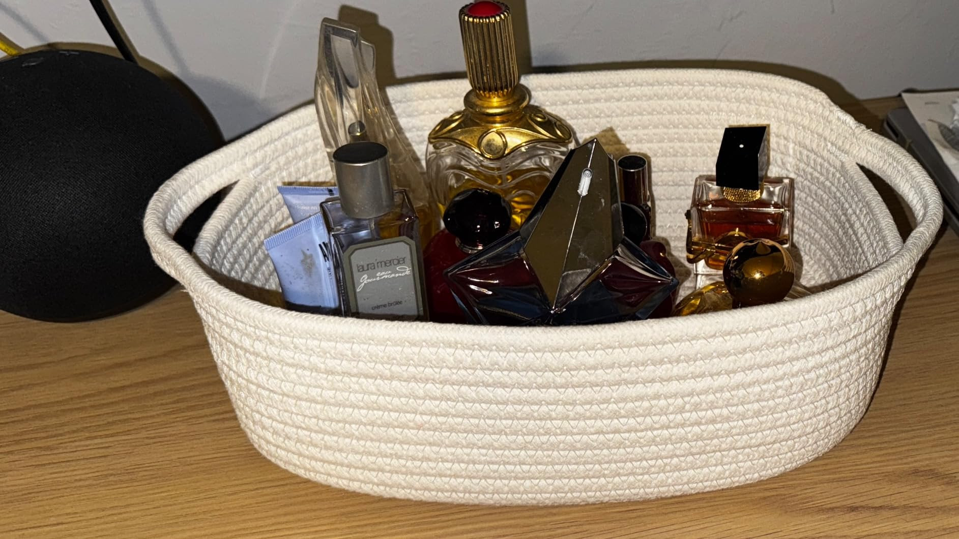 NaturalCozy 5-Piece Rectangle Storage Basket Set- Natural Cotton Rope Woven for Organizing! Small... | Amazon (US)