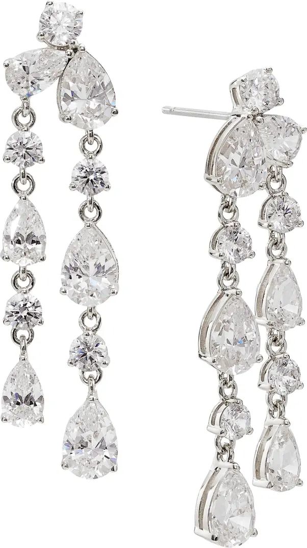 Nadri Leah Double Linear Drop Earrings | Nordstrom | Nordstrom