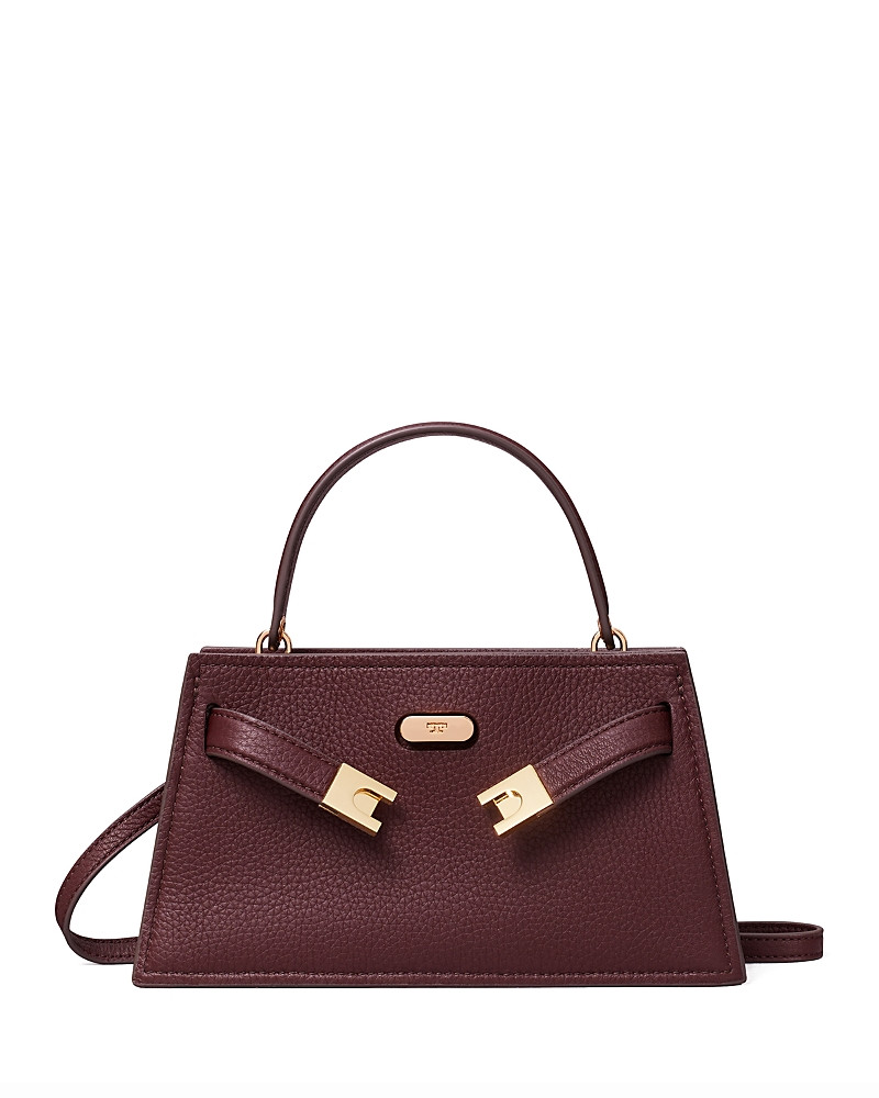 Tory Burch Lee Radziwell Mini Pebbled Leather Top Handle Bag | Bloomingdale's (US)