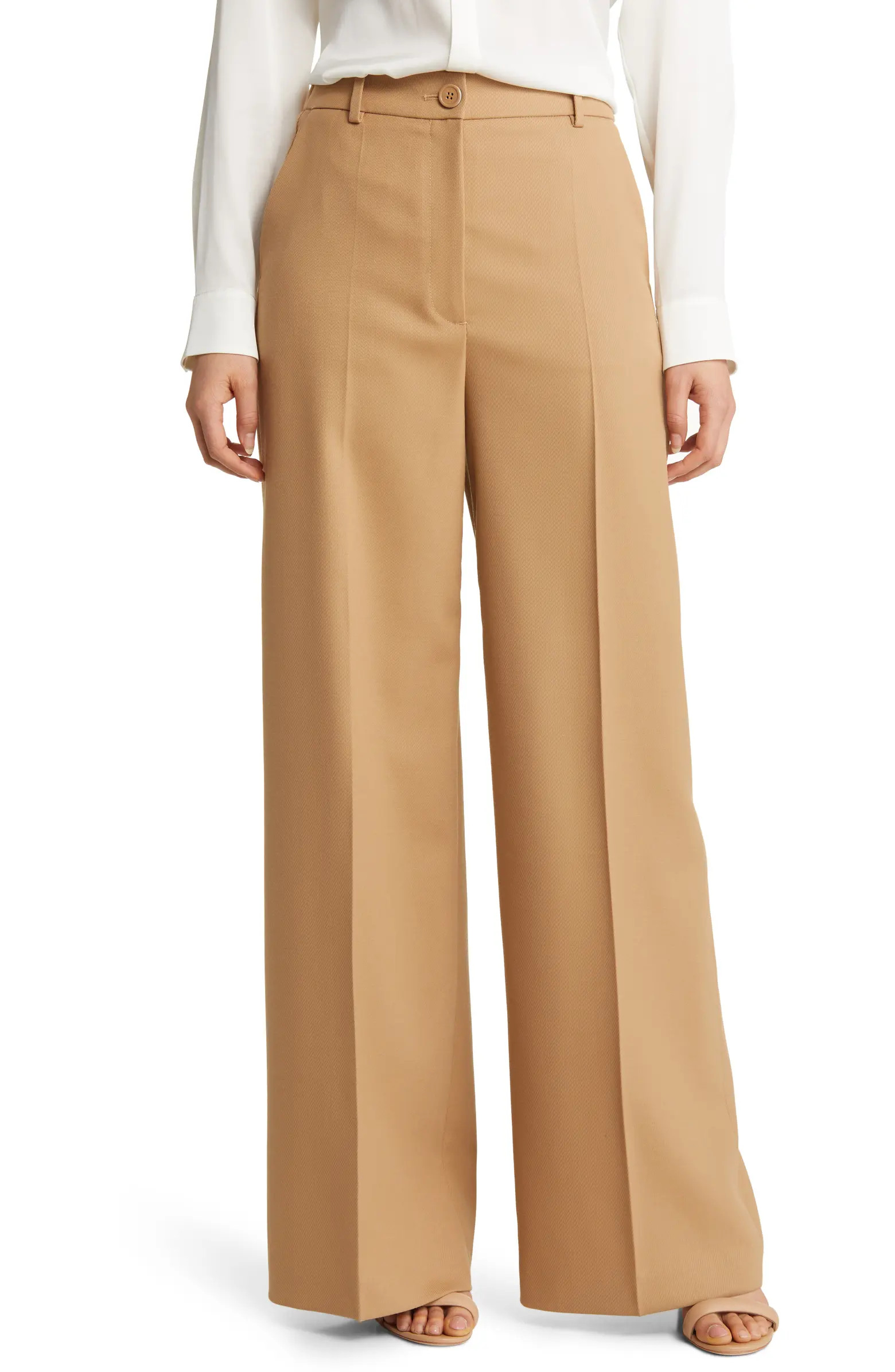 Tunipa Stretch Wool Blend Wide Leg Trousers | Nordstrom