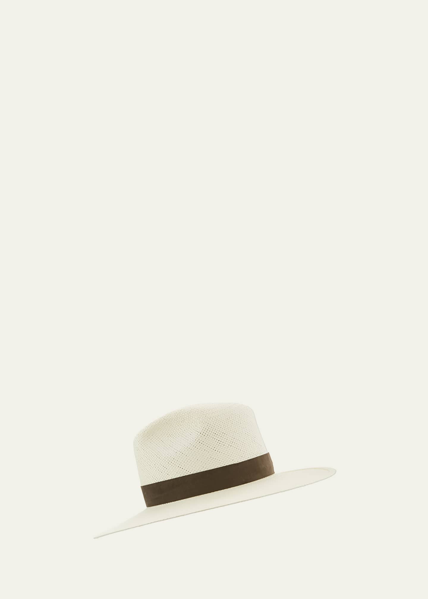 Janessa Leone Marcell Packable Straw Fedora Hat | Bergdorf Goodman