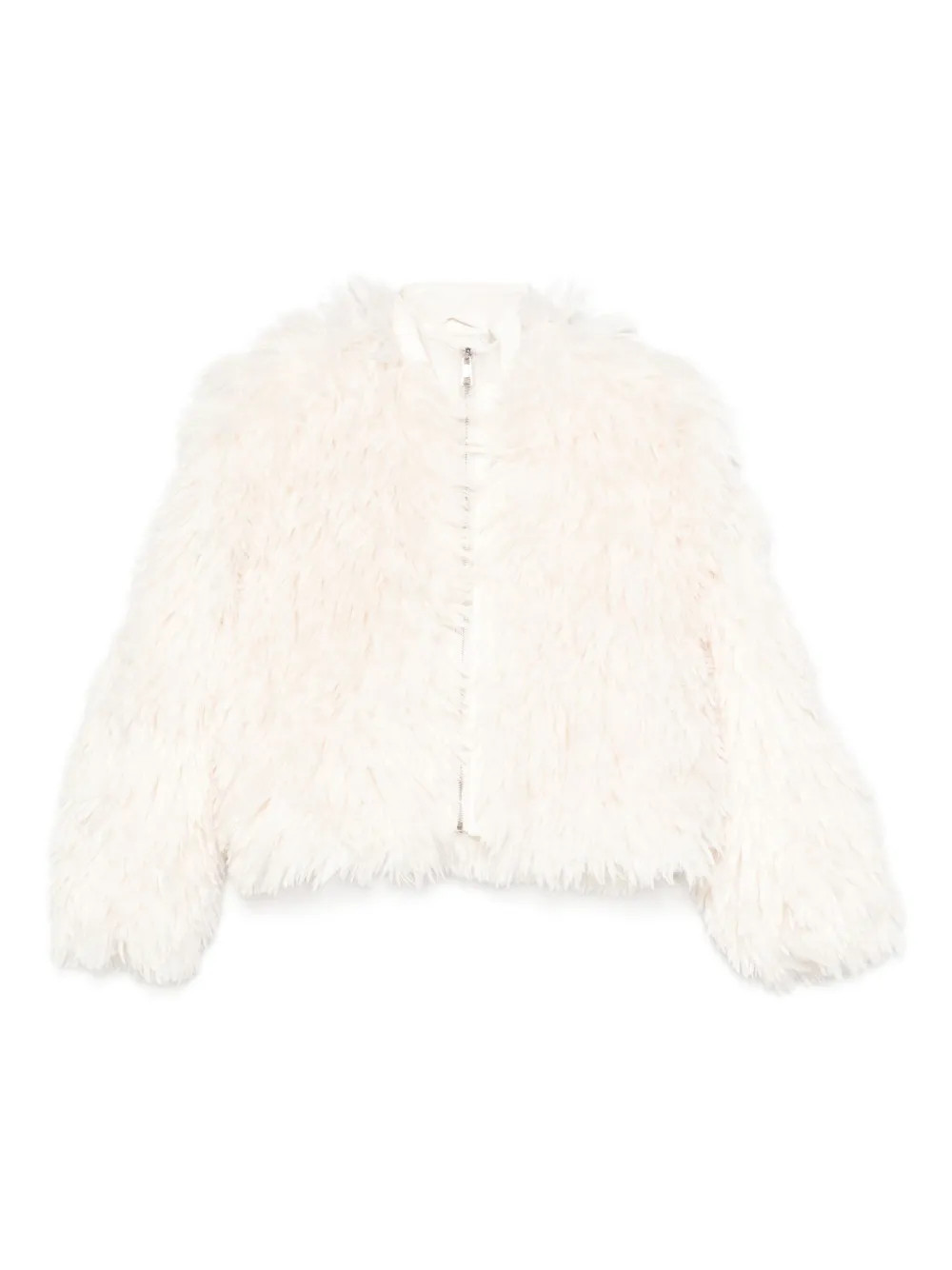 Apparis zip-up faux-fur Jacket  | White | FARFETCH IT | Farfetch Global