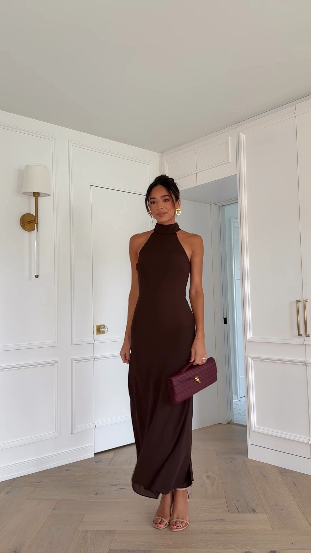 Fall wedding guest dress size 4 (runs a bit small, size up). Exact dress doesn’t have stretch, added a similar with lots of stretch for a bump friendly option! #LTKVideo

#LTKWedding #LTKStyleTip