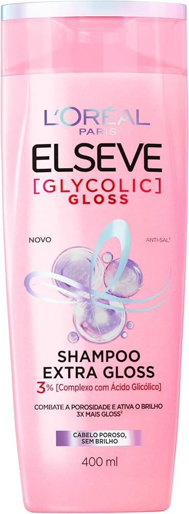 Shampoo L'Oréal Paris Elseve Glycolic Gloss 400ML | Amazon (BR)