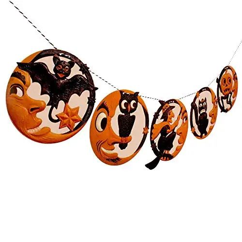 Man in the Moon Halloween Garland - Vintage photo reproductions on heavy card stock | Amazon (US)